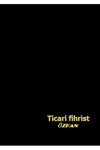 Ticari Fihrist 20X28 4'Lü Cilt Bezli Özkan Siyah