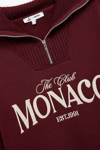 Koton Kadın Baskılı Sweatshirt Bordo