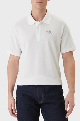 Calvin Klein Erkek Polo Lv04rf209g Yaf Beyaz Beyaz