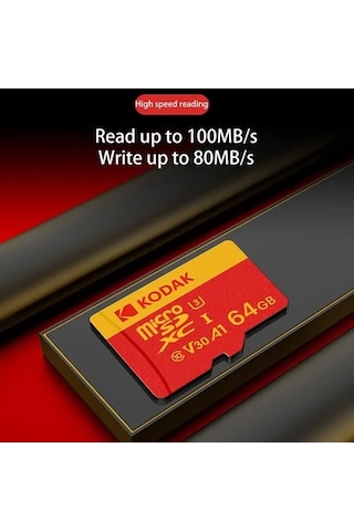 Novahub Kodak Micro Sd Kart 128gb U3 64gb 256gb Akıllı Telefon Kamera Tablet Robot Uav