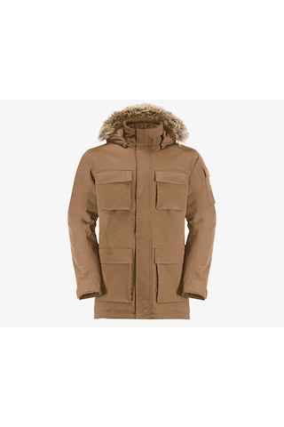 Jack Wolfskin Glacier Canyon Parka Erkek Outdoor Montu 1107674-5601 Kahverengi