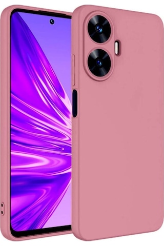 Realme C55 Kılıf Zore Mara Lansman Kapak Pembe