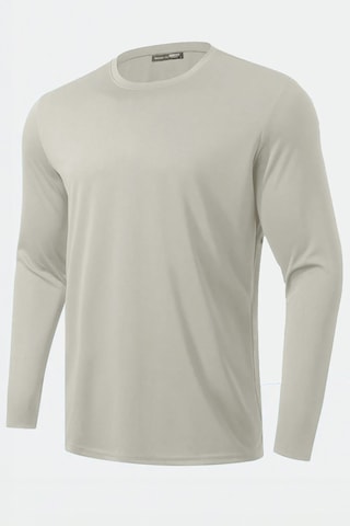 Ghassy Co. Ghassy Co. Erkek Pamuklu Likralı Esnek Spor Koşu Günlük Antrenman Uzun Kollu Penye T-shirt Taş