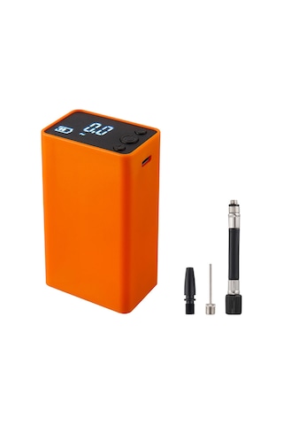 Geeksen Top Sporları İçin Elektrikli Hava Pompa - 18psi Basınç, 2000mah Pil, Turuncu Siyah Seçenekli