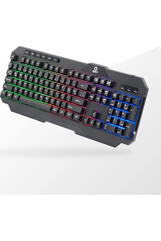 Qpart GM16 USB Multimedya Kablolu Işıklı Oyuncu Klavye