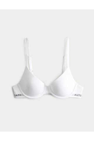 Marks & Spencer Lille Supima Pamuklu Balenli Demi Cup Sütyen T81005072F Beyaz