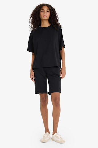 Defacto Regular Fit Normal Bel Düz Paça İnce Bermuda Şort W9369az25aubk81 Siyah