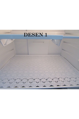 PVC Dantel Buzdolabı ve Dolap Çekmece Raf Sehpa Örtüsü En:50 CM