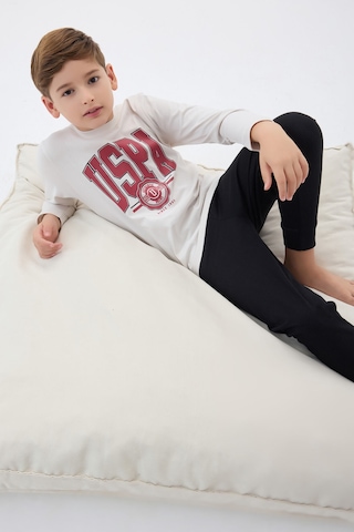 U.S. Polo Assn. U.s. Polo Assn Erkek Çocuk Beyaz Pijama Takımı Us1578-c-v2
