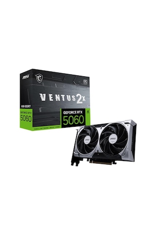 Msı Geforce Rtx5060 8g Ventus 2x Oc 8gb Gddr7 128bıt 1xhdmı 3xdp Ekran Kartı
