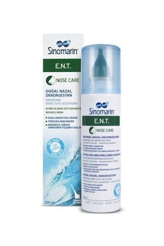 Sinomarin E.N.T. Deniz Suyu Spreyi 200 ML