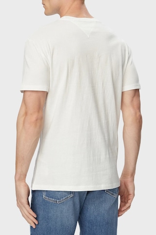 Tommy Jeans Logolu Pamuklu Regular Fit Bisiklet Yaka T Shirt Erkek T Shirt Dm0dm23406 Ybl Beyaz