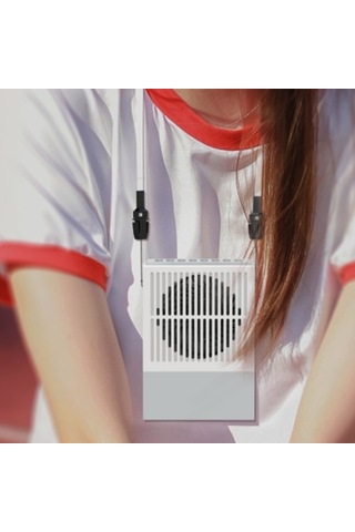 Usb Mini El Soğutma Asılı Boyun Küçük Fan Tembel Spor Fanı Fpjq6w Beyaz