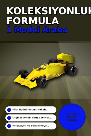 1987 Monaco Gp Birincisi Ayrton Senna Lotus 99t 12 1/64 Olcekte Model Araba Bx-313381
