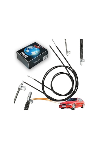 Bmw 3 E36 1990-2002 İçin Sol Ve Sağ Sunroof Kablosu / Teli Oem Ref. Nr.: 54128206388