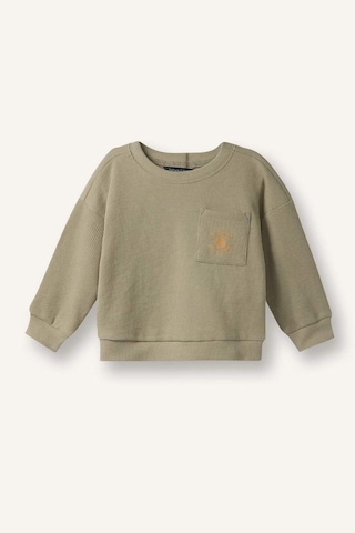 Defacto Erkek Bebek Baskılı Waffle Sweatshirt G6386a526spkh96 Haki-kh96