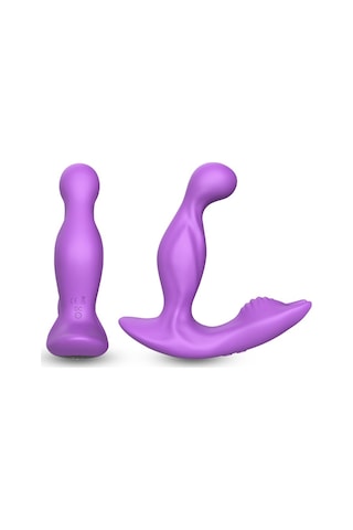 Carmine Bat King Wireless Kumandalı Su Geçirmez 360 Dönen Titreşimli Lüks Anal Vibratör Siyah