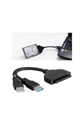 2.5" Sata Usb 3.0 Çevirici Dönüştürücü Kablo Hdd Harddisk SSD