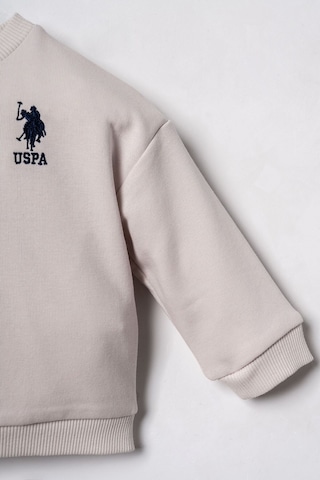 U.S. Polo Assn. Erkek Bebek Nakışlı Beyaz Uzun Kol Pijama Takım Usb3169-c-v5 Usb3169-c-v5