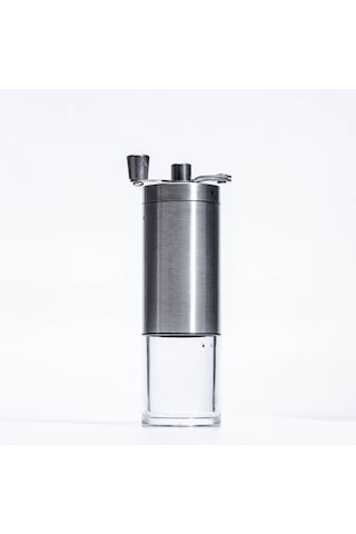 Qingmipy Stainless Steel El Öğütücü: Kahve Fasulyesi, Biber, Fıstık Vb. Çeşitli Malzemeleri Öğütmek İçin Ev Kullanıma Uygun Gümüş