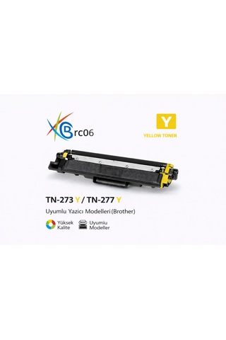 Brother Uyumlu Tn-277 Sarı Yüksek Kapasiteli Uyumlu Toner