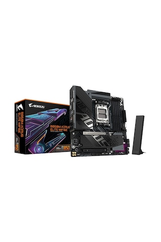 Gıgabyte B850m Aorus Elıte Wıfı6e Amd B850 Am5 Ddr5 Soket 8200mt/s Matx Anakart