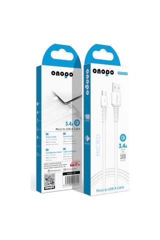 Micro To Usb Kablo 3.4a Uyumlu Hızlı Şarj Ve Data Kablosu 1m - Q6