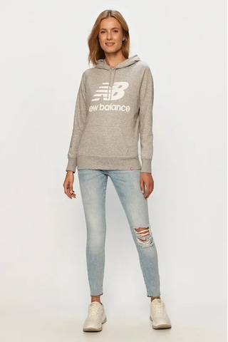 New Balance Kadın Sweatshırt Wt03550-ag Gri
