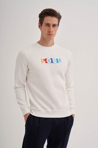 Cazador 3 İplik Şardonlu Sweatshirt 5161 Beyaz 001