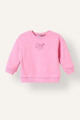 Defacto Bisiklet Yaka Baskılı Kalın Sweatshirt Kız Bebek I5084a526aupn666 Pembe-pn666