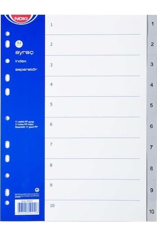Noki 59210 Seperatör Ayraç 1-10 Rakam