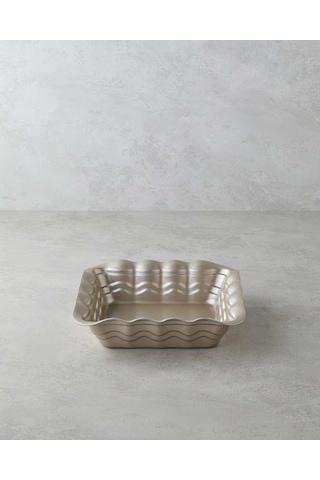 English Home Patisserie Prince Karbon Çelik Kare Fırın Kabı 25x25 Cm Şampanya Şampanya