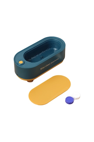 Leezsing Yeşil Mini Taşınabilir Ultrasonik Temizleyici - Gözlük, Mücevher, Saat Ve Lensler İçin - Pil Gerektirir Aaa Pil Yok + Rastgele Renkli Lens Kabı