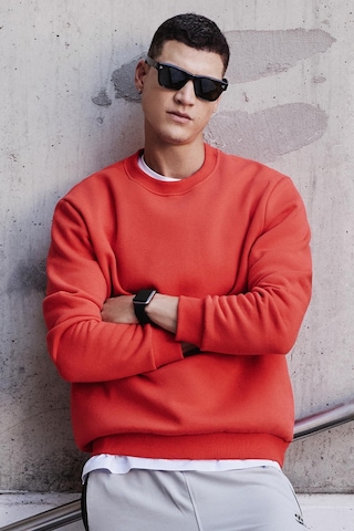 Tommy Life Kırmızı Basic O Yaka Rahat Form Erkek Sweatshirt - 88053 Kırmızı