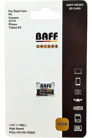 Baff 64 Gb Micro Sd Hafıza Kartı