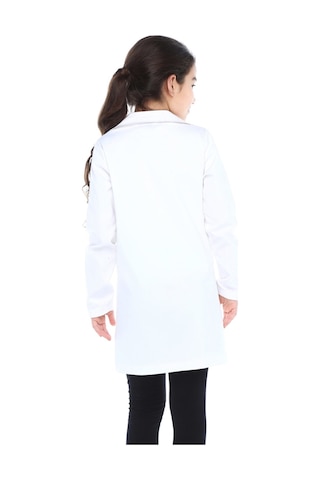 Tülü Akkoç Kız Çocuk Doktor Önlüğü Beyaz
