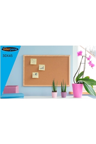 Inter Pano INT-510 Ahşap Çerçeve Mantar Pano