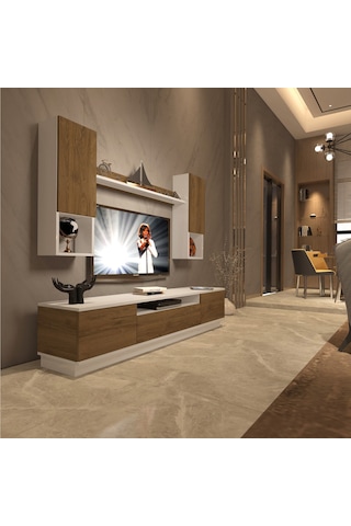 Decoraktiv Trendstyle 5das Mdf Tv Ünitesi Tv Sehpası Beyaz - Pera