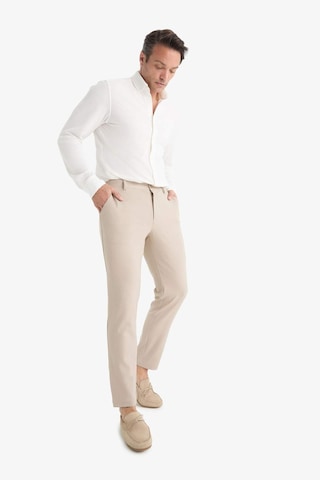 Defacto Tailored Fit Düz Paça Her Yöne Esneyen Pantolon C7508ax25aubg766 Bej