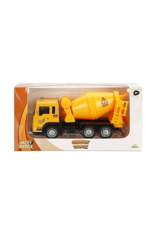 Maxx Wheels 1:55 Ölçek Metal Kafalı Çek Bırak Beton Mikseri