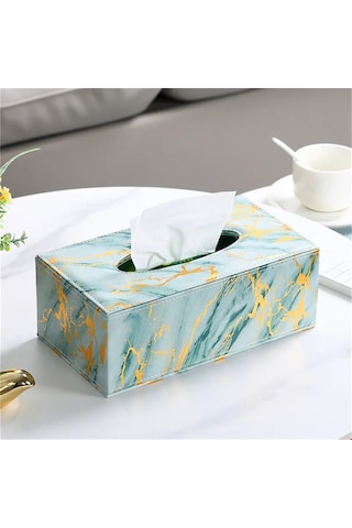 Mermer Desen-pu Deri Doku Kutusu Dikdörtgen Peçete Tutucu Pompalama Kağıt Vaka Dağıtıcı Ev Ofis Araba Dekorasyon Için