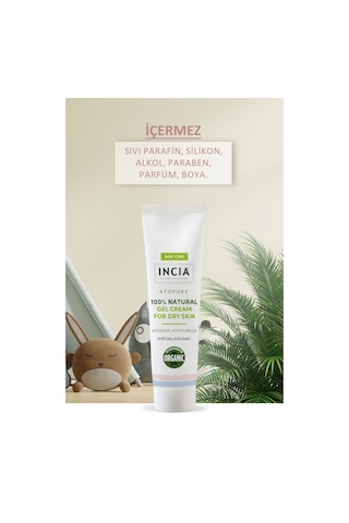 INCIA %100 Doğal Atopiğe Eğilimli Ciltler İçin Jel Krem Çok Kuru Ciltler İçin Yalancı İğde Yağı 60 ml