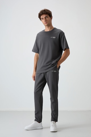 Tommy Life Haki Pamuklu Kalın Yumuşak Dokulu Oversize Fit Nakışlı Erkek Eşofman Takım - 85252 Haki