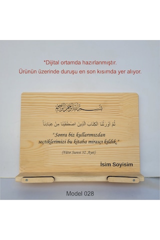 Münzevi Masaüstü Ahşap Rahle/tablet/kitap Tutucu-model028