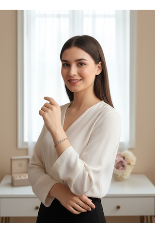 Xuping Altın Renk Modern Zincir Bileklik Şık Ve Zamansız Tasarım Gold