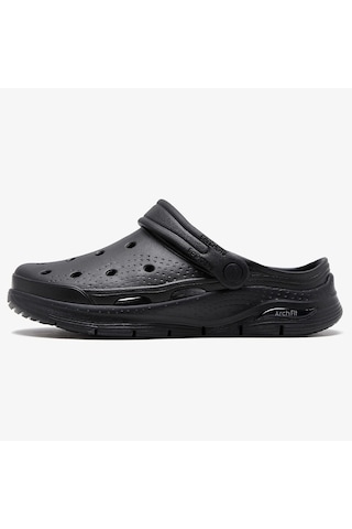 Skechers Airch Fit Foamies Valiant Mens Sandals Erkek Günlük Terlik Siyah Bej