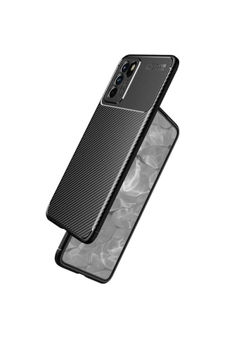 Oppo Reno 6 4G Kilif Karbon Silikon Case 523426362