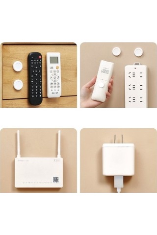 Mıknatıslı Çok Amaçlı Kumanda, Telefon Tutucu 2 Adet Beyaz