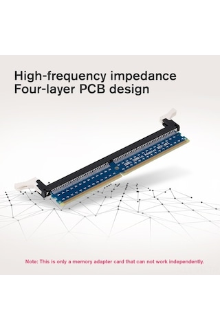 Ebitda Ddr4 Masaüstü Pc Bellek Adaptörü - 288pin, Altın Kontak, Genişletme Kartı