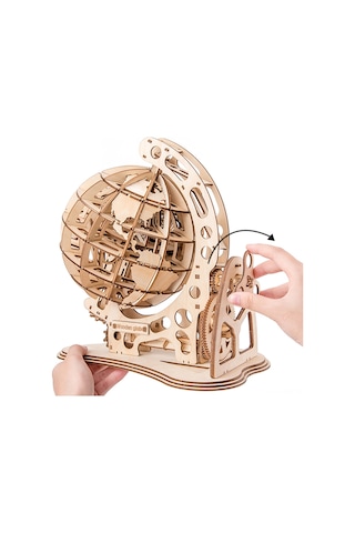 Singree Mekanik Ahşap Küre 3d Puzzle Seti - Kendin Yap Eğitici Oyuncak Dıy